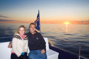 whale watching in the midnight sun