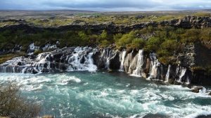 Hraunfossar waterfalls