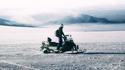 Snowmobile on Langjökull Glacier – Meet at Gullfoss